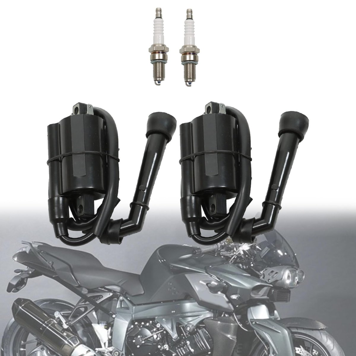 2 X Ignition Coil And Spark Plug Replacement For Suzuki Vs700 Vs750 Vs800 1986 2004 Replaces Part Numbers 33410-38a02