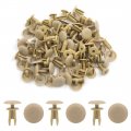 Uxcell 50pcs 8mm Beige Truck Car Auto Bumper Fender Plastic Rivets Push In Type Clips