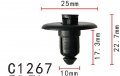Autobahn88 Cowl Push-type Clip Compatible With Ford Lincoln Ls 1999-on Oem W705956s300 Pack Of 20