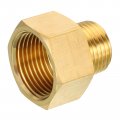 Uxcell 1 2 Npt Male X 3 4 Female Brass Pipe Fitting Hex Reducer Adaptor For Water Gas Transfer 4pcs