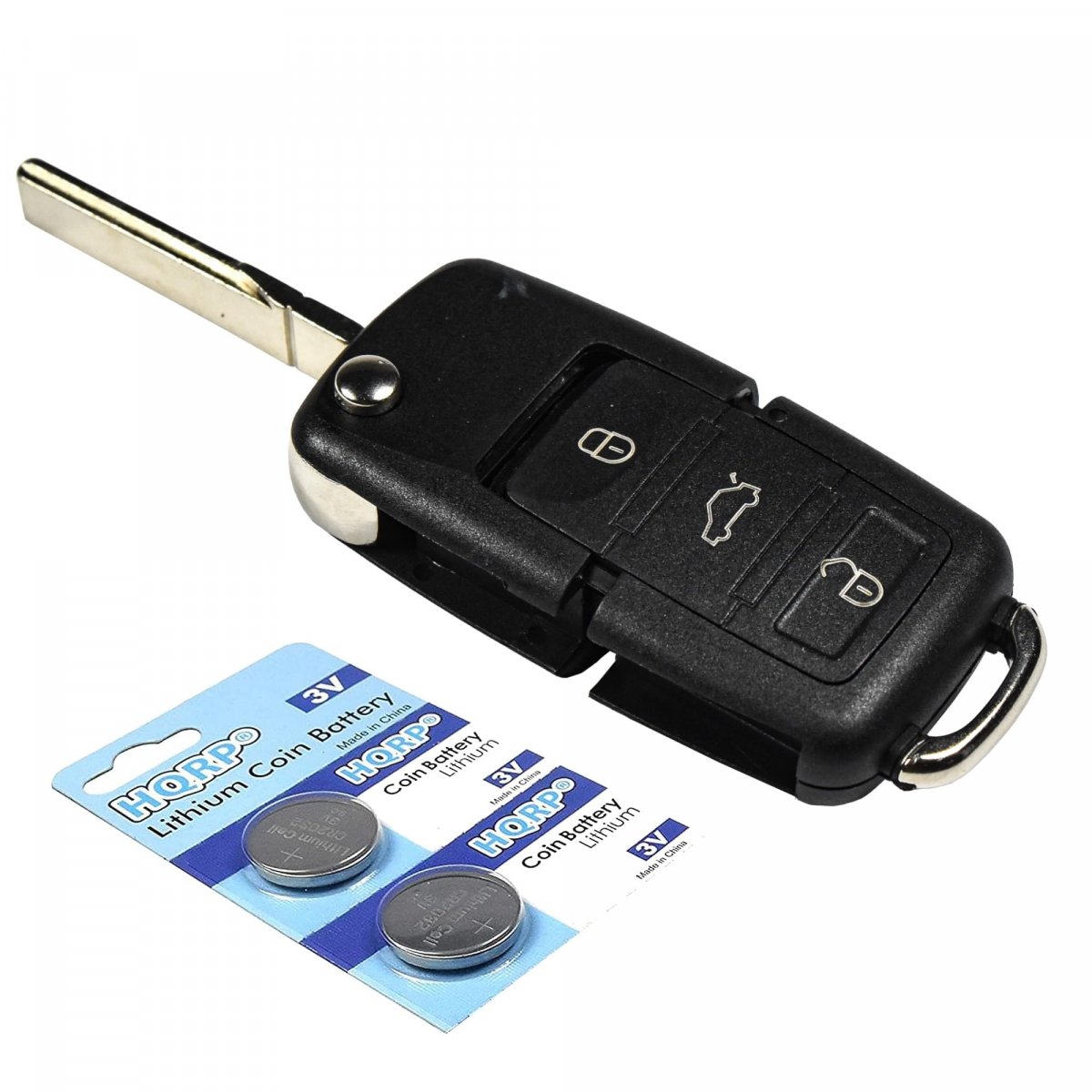 Smart Key Shell And Two Batteries For Volkswagen Vw Golf Rabbit Gti Mk4 Mk5 Typ 1j 1k R32 P N 50w 1jo 959 753 Dj 4 Button
