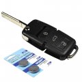 Smart Key Shell And Two Batteries For Volkswagen Vw Golf Rabbit Gti Mk4 Mk5 Typ 1j 1k R32 P N 50w 1jo 959 753 Dj 4 Button