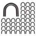 2 Pack 1 Thick Weld-on Steel D-ring Rope Hook Chain Tie Down D Ring For Trucks Trailers