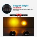 Npauto 5pcs 12 Led Smoked Amber Cab Lights Replacement For 2003-2018 Dodge Ram 1500 2500 3500 4500 5500 Roof Top Clearance
