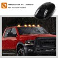 Npauto 5pcs 12 Led Smoked Amber Cab Lights Replacement For 2003-2018 Dodge Ram 1500 2500 3500 4500 5500 Roof Top Clearance