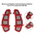 Red Motorcycal Radiator Guard Protector Cover For Vespa Gts 250 300
