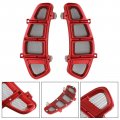 Red Motorcycal Radiator Guard Protector Cover For Vespa Gts 250 300