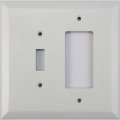 Classic Accents Jumbo White Switch Plates 2 Gang Combo 1 Toggle Gfci Rocker 