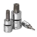 Tamper Proof Torx Bit Socket Set T8 To T60 13 Piece S2 Steel And Chrome Vanadium Mirror Polished With 4 In 3 8 1 2 Drive 