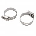 Uxcell 100pcs 16-25mm Stainless Steel Car Vehicle Drive Hose Clamp Fuel Line Clip