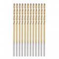 Uxcell High Speed Steel Straight Shank Twist Drill Bit Fully Ground Titanium Coated 1 1mm Diameter 36mm Total Length 15mm 12