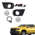 Pair Of Clear Lens Front Fog Light Black Trim Replacement For Colorado 2021-2022 15839896 84750569 84750570 Driver Left And 