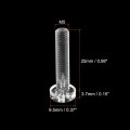 Uxcell M5x25mm Plastic Phillips Bolts 50pcs Pc Pan Head Machine Screws Transparent