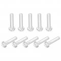 Uxcell M5x25mm Plastic Phillips Bolts 50pcs Pc Pan Head Machine Screws Transparent