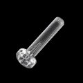 Uxcell M5x25mm Plastic Phillips Bolts 50pcs Pc Pan Head Machine Screws Transparent