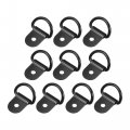 X Autohaux 10pcs D Ring Tieown Anchor 3mm Diameter Ds Lashing Ring For Trailer Truck Boat Rv Atv Suv Vehicle Cars Black
