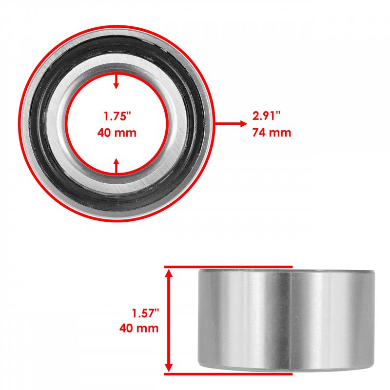 2 Rear Wheel Axle Hubs With Bearings And Bolts For Polaris Ranger 400 4x4 2010 To 2014 570 2021 Sportsman 500 800 Efi Models