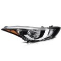 Headlights For 2014 2015 2016 Hyundai Elantra Right Headlight Assembly Black Housing Amber Reflector 92102-3y500