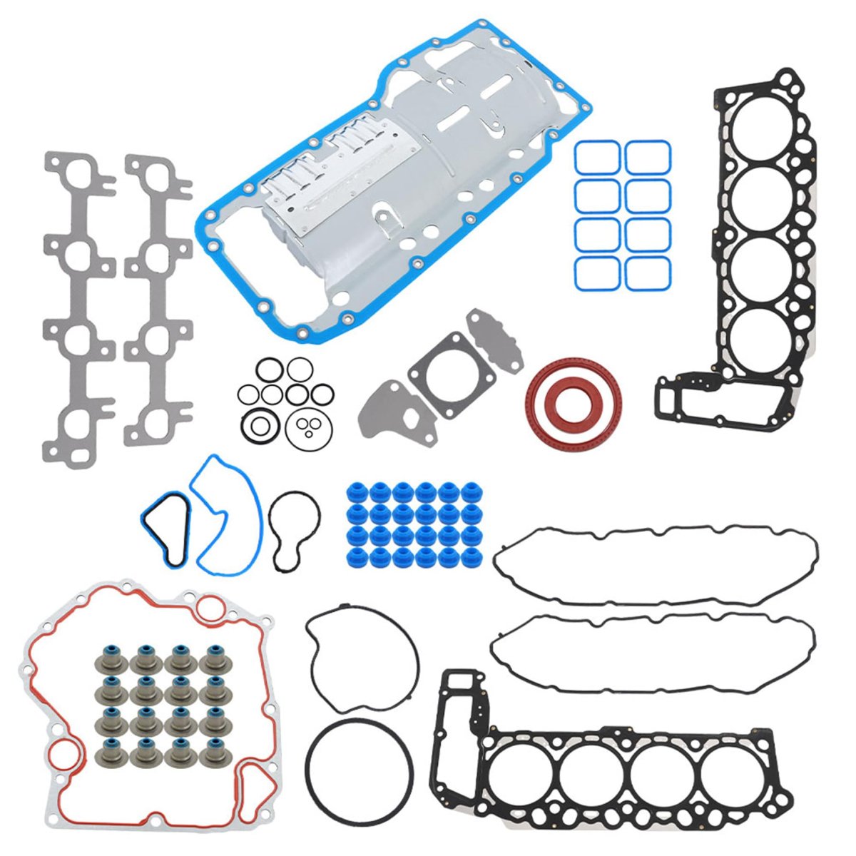 Full Gasket Oil Pan Set Replacement For Ram 1500 2004 To 2007 Durango 2005 Grand Cherokke Aspen And Commander 4 7l V8 Engine