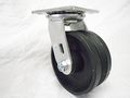 5 X 2 Swivel Caster 7 8 V-groove Iron Steel Wheel And Rigid 900 Lbs Each