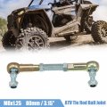 X Autohaux 2pcs M8 80mm Steering Tie Rod Ball Joint For 50cc 70cc 90cc 110cc 125cc 150cc 200cc 250cc Atv Four Wheeler Quad