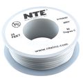 Nte Electronics Wh26-09-25 Hook Up Wire Stranded Type 26 Gauge 25 Length 300v White 
