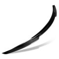 V-style Rear Car Trunk Lid Spoiler Wing Compatible With Q60 Coupe 2017-2022 Glossy Black Real Carbon Fiber