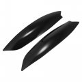 X Autohaux 1 Pair Front Headlight Eye Lid Cover Decoration Styling Sticker For Vw Golf 5 Gti R32 Mk5 2005-2007 Eyebrows Black