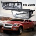Front Bumper Fog Lights W Bulbs For Ford Explorer 2006-2010 Rectangular Lens Fit Sport Trac 2008-2010 Fog Lamps Clear Fo2594100