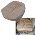 Tan Front Driver Passenger Bottom Top Lean Back Foam Cushion Armest Leather Seat Covers For Chevy Silverado Gmc Sierra 1500
