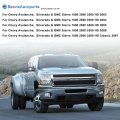 Tan Front Driver Passenger Bottom Top Lean Back Foam Cushion Armest Leather Seat Covers For Chevy Silverado Gmc Sierra 1500