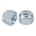 50pcs 1 2 -13 Nylon Insert Hex Lock Nuts Carbon Steel Self-locking Stop Nut For Industrial Construction Fasteners White White 