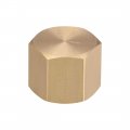 Uxcell G1 8 Pipe Fitting Cap Brass Hex Female Thread Hose Connector For Garden And Outdoor Water Pipes Nozzle Joints 4pcs