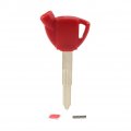 Fsfy Magnetic Red Motorcycle Key Uncut Replacement Blank Blade For Suzuki An250 An400 An650