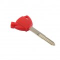 Fsfy Magnetic Red Motorcycle Key Uncut Replacement Blank Blade For Suzuki An250 An400 An650