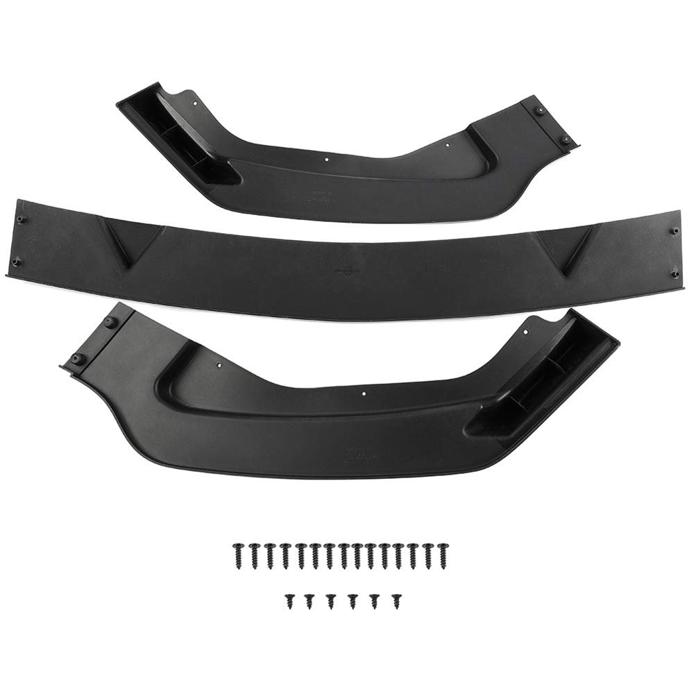 Front Bumper Lip Spoiler For Infiniti Q50 2014 2017 Glossy Black Abs Assembly Replacement Sporty Body Kit Enhancement