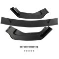 Front Bumper Lip Spoiler For Infiniti Q50 2014 2017 Glossy Black Abs Assembly Replacement Sporty Body Kit Enhancement