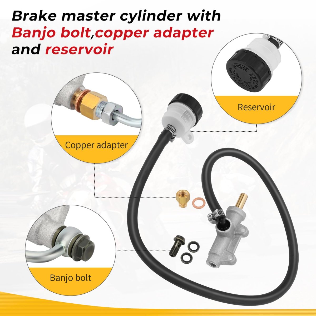 Rear Brake Caliper And Master Cylinder For Polaris Scrambler 400 500 Magnum 325 Trail Blazer 250 Boss 330 Xplorer Sport
