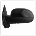 Power Heated Left Side Mirror For Chevy Silverado 2007 To 2014 Black Mir-03cs07-pw-l Convex Glass Door Mount 1 Pack 