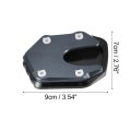 1 Set Motorcycle Kickstand Extension Enlarger Pad Side Stand Support Plate Black Titanium Tone For Honda Nc750x 2021-2022
