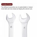 Uxcell Thin Open End Wrench 12mm X 14mm Metric Mirror-chrome Plated High Carbon Steel For Household Maintenance And General