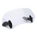 Universal Motorcycle Windscreen Modified Windshield Spoiler Air Deflector With Mounting Hardware Transparent