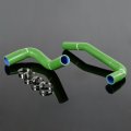 Silicone Radiator Hose Kit For 1987 2006 Jeep Wrangler Yj Tj 2 4 2l Green With Clamps Heavy Duty Nylon Cooling Tubes