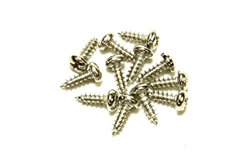 Small Truss Rod Cover Screws For Guitars 2 X 1 4 12 Pcs Nickel