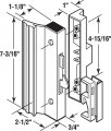 Prime-line C 1118 Extruded Aluminum White Surface Mount Handles With Anti-lift Hook Latch Single Pack