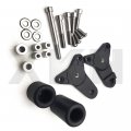 Smt-black No Cut Frame Slider Crash Protector Compatible With 2011 2012 2013 Suzuki Gsxr 600 750 B00ruep94q