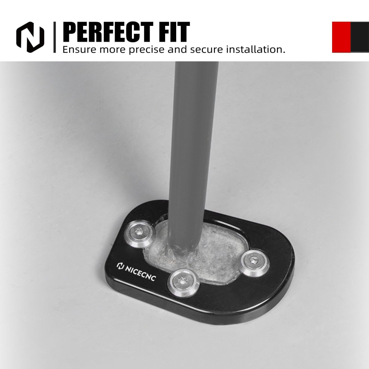 Nicecnc Black Side Stand Extension Kickstand Plate Aluminum For Honda Xr650l 1993 1994 1995 1996 1997 1998 1999 2000 2001 2002