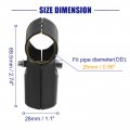 Uxcell Structural Pipe Connector Joint Clamps 180 Degree 2 Way 10 Set Stainless Steel Corner Fitting End Rails Clamp Fit Od 1