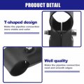 Uxcell Structural Pipe Connector Joint Clamps 180 Degree 2 Way 10 Set Stainless Steel Corner Fitting End Rails Clamp Fit Od 1