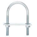 Round U-bolts 6 Set 50mm Inner Width 100mm Length M8 Zinc-plated Carbon Steel U Clamp Bolt With Nuts And Plates For Boat 